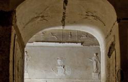 Detail of Basilica di Porta Maggiore in Rome