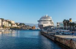 Cruise ship in Savona Italy