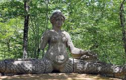 Sculpture of Echidna in Bomarzo Park