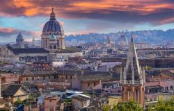 Panoramic view of Rome