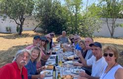 Our picnic at the Olive farm, prepared from the owner's own kitchen!