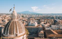 Aerial view of Catania