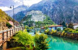 Medieval castles of Italy - Bard fortress in Valle d'Aosta