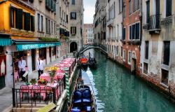 small restaurant on the canal