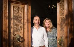 Margaret Gigliotti and Domenico Pizzoferrato in their B&B in Abruzzo