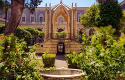 The cloister at the Benedictine Monastery in Catania