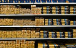 Pasta aisle in Italy