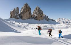 Snowshoeing in the Dolomites