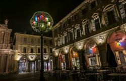 Christmas lights Italy