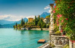 The garden at Villa Monastero in Varenna Lake Como