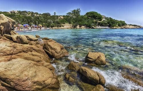 view over the enchanting beach sardinia