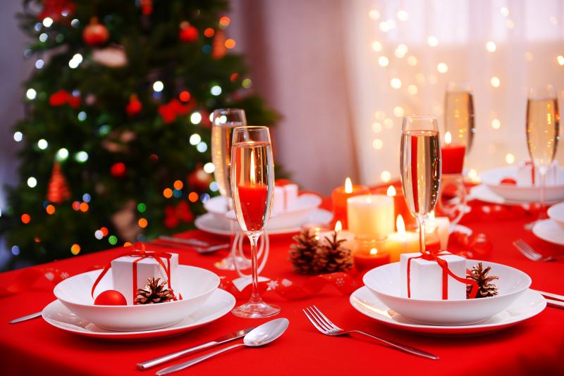 Christmas table setting