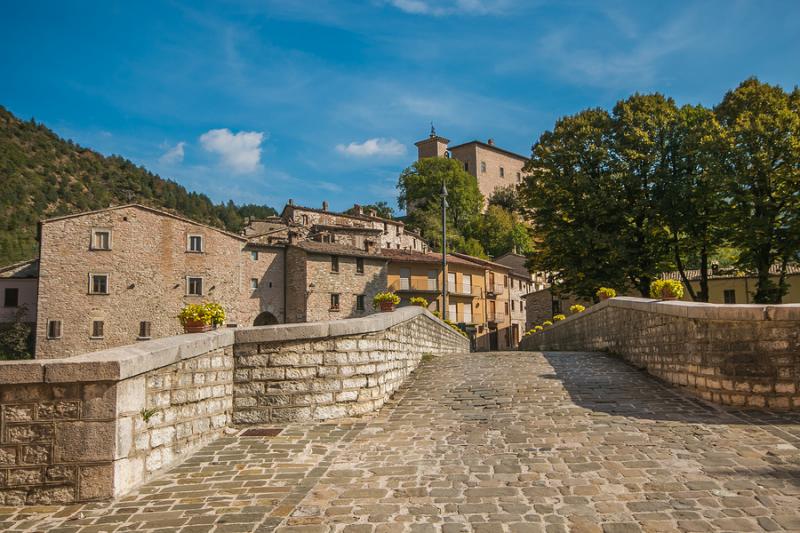 The medieval village of Piobbico in Le Marche