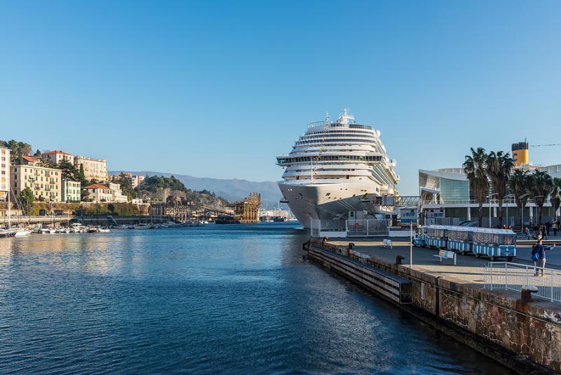 Cruise ship in Savona Italy