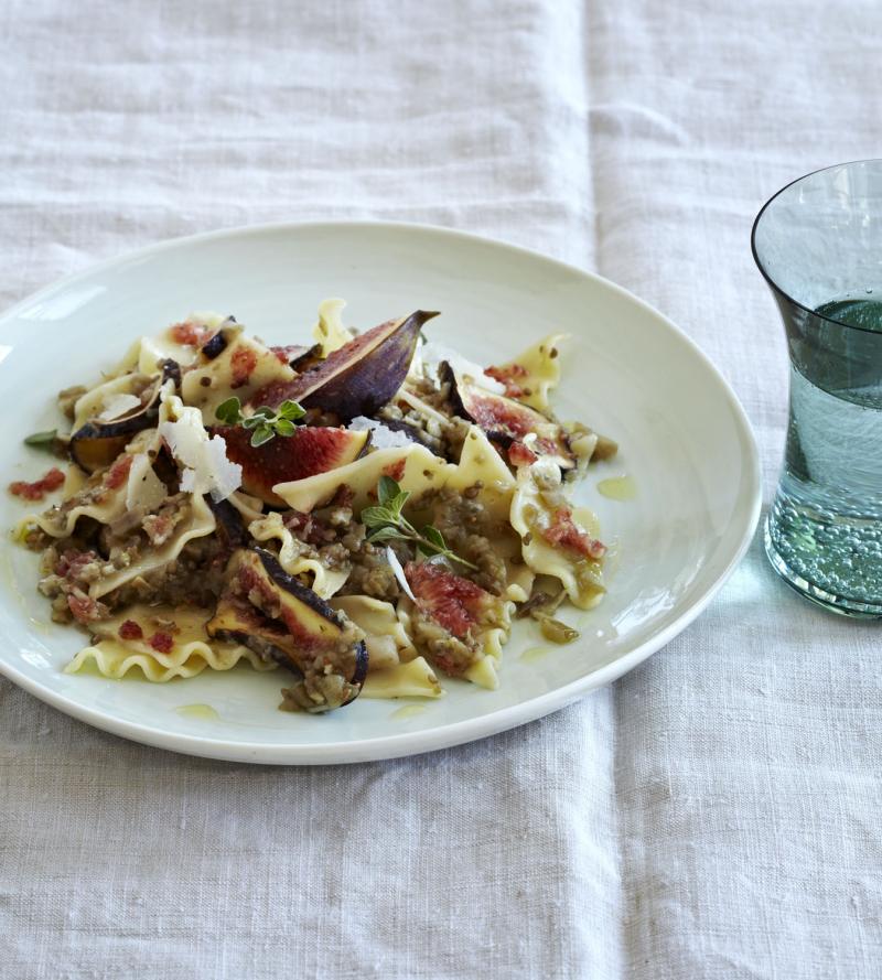 eggplant fig pasta 