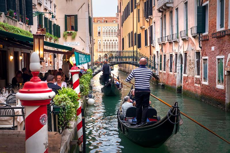 Gondolas in Venice