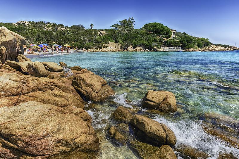 view over the enchanting beach sardinia