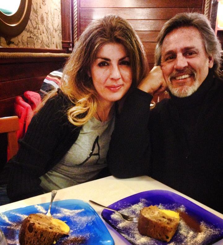 'Giacomino Nicolazzo and his wife Diana at a restaurant near Bologna'