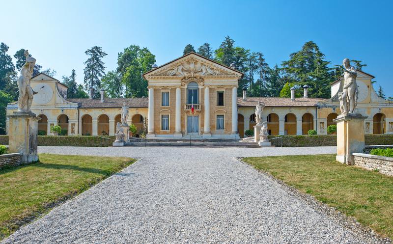 The Villa Barbaro, designed byarchitect Andrea Palladio