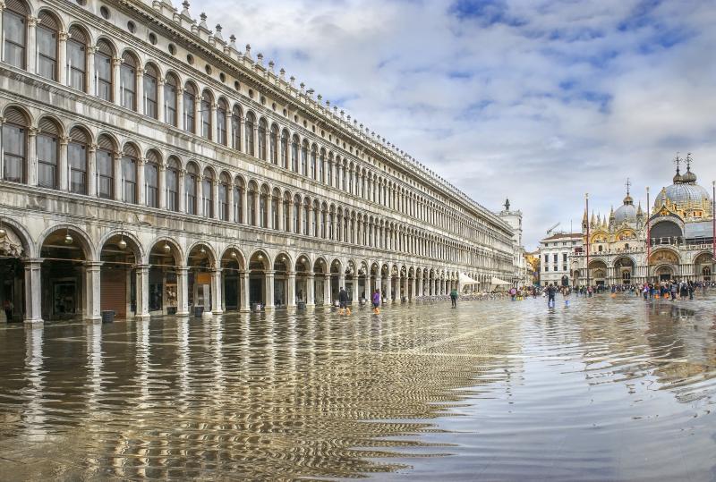 'Acqua alta' in St. Mark's Square