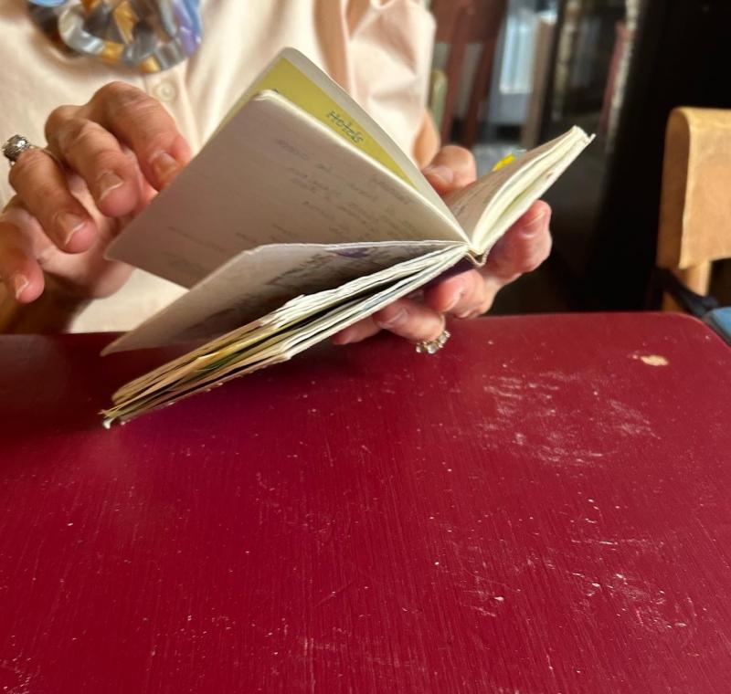 One Italian traveler's well-loved notebook