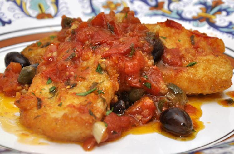 Sicilian style salt cod