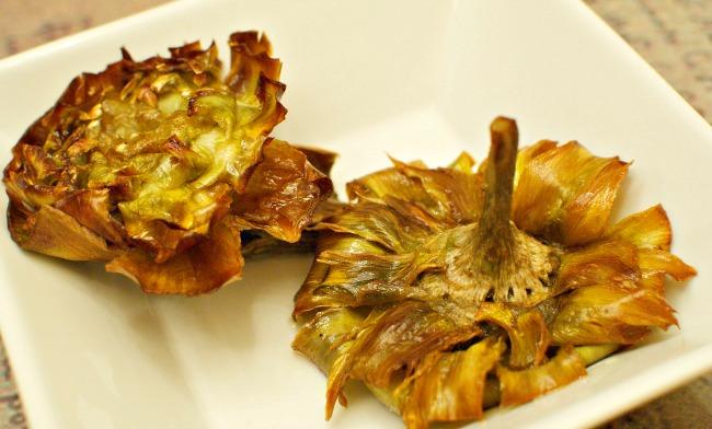 Jewish-style artichokes