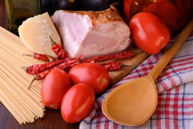 Ingredients for Spaghetti all'Amatriciana