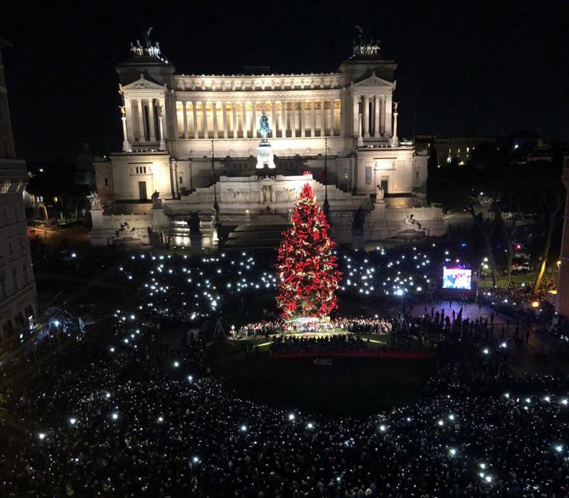 Christmas tree in Rome