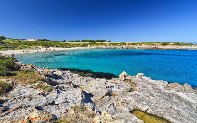 Bobba Beach at San Pietro Island Sardinia