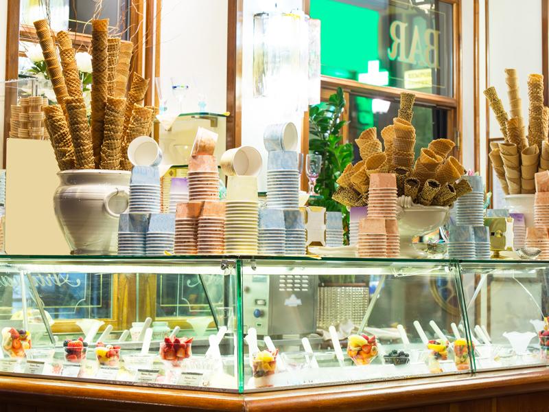 gelato shop in Italy