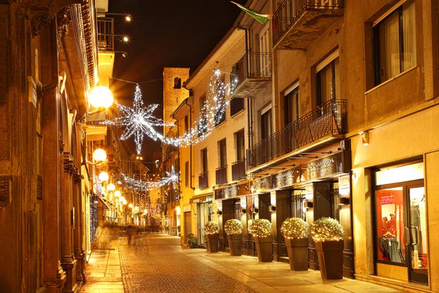 Christmas lights Italy