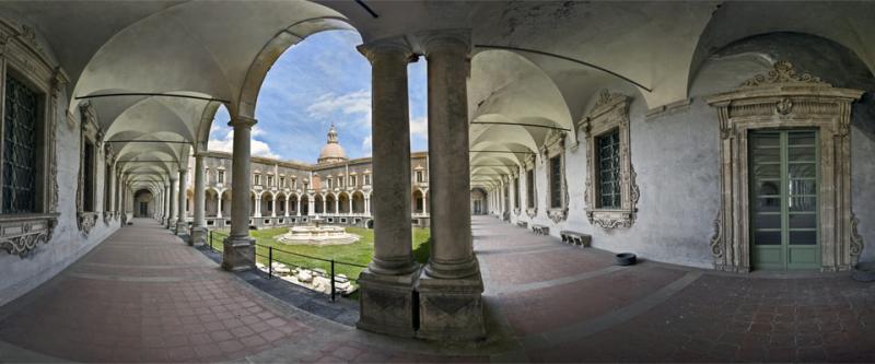 Ancient Benedictine Monastery in Catania