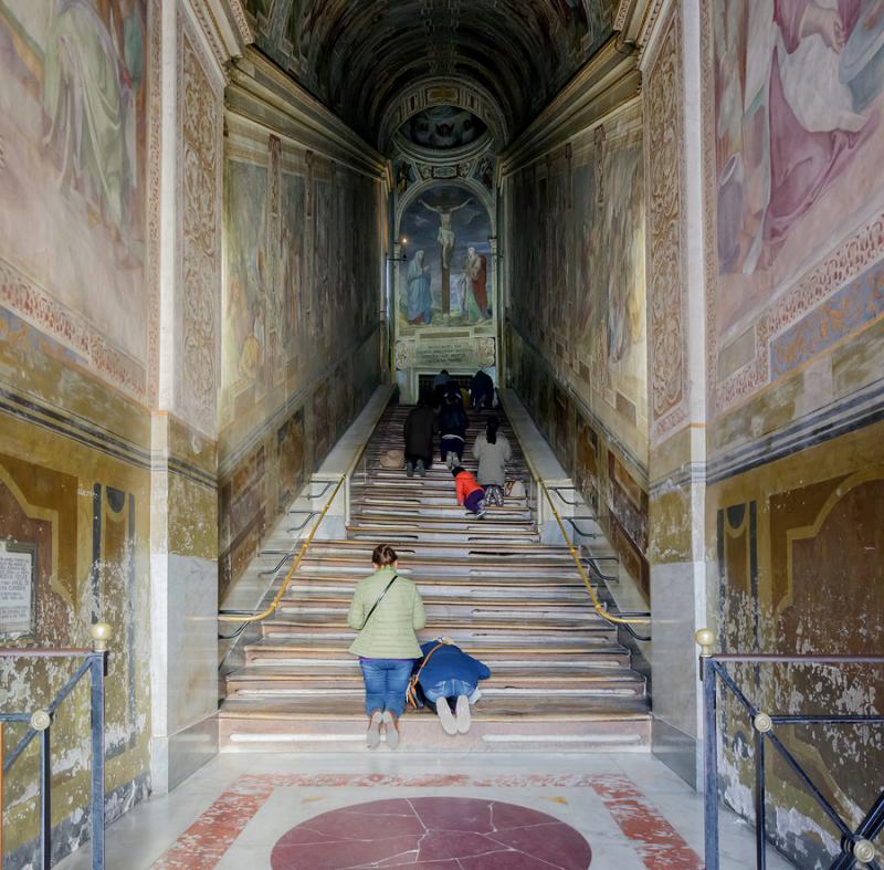 The Holy Stairs in Rome