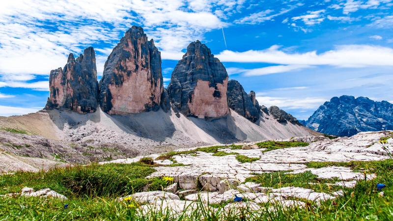 hiking in the Dolomites