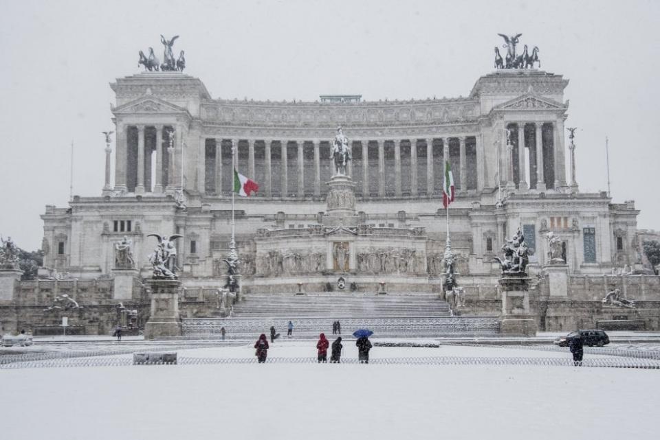 snow in Rome