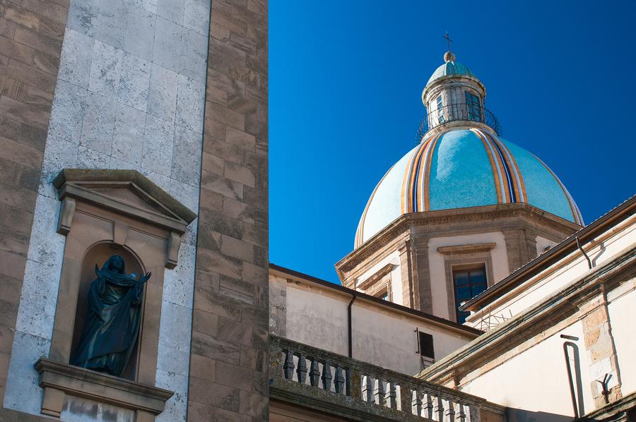 Detail of Caltagirone's Cathedral