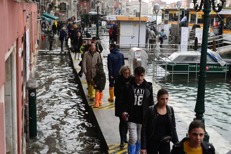 high tide in Venice